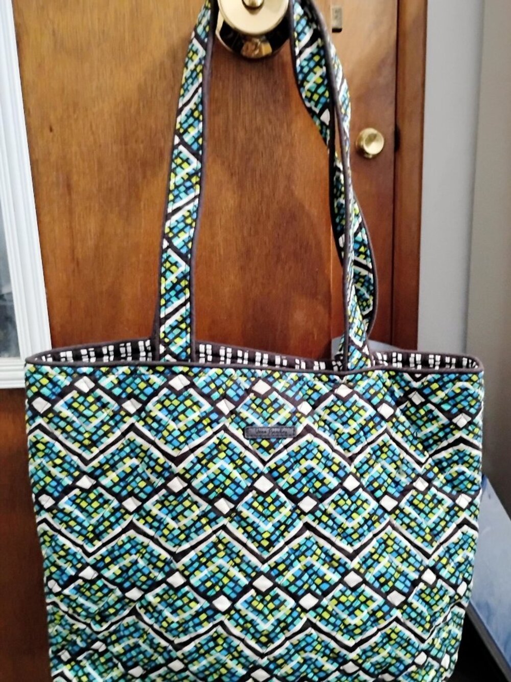Vera Bradley Small Tote, Rain Forest         New Without Tags - Picture 2 of 8